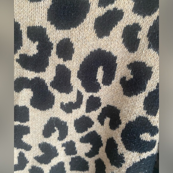 Leopard Print Cardigan Sweater - Picture 5 of 7